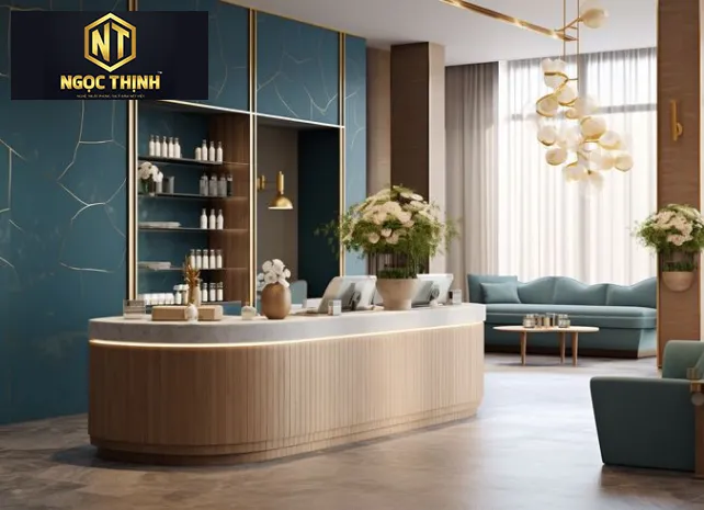 QUẦY LỄ TÂN SPA CAO CẤP - QLT03